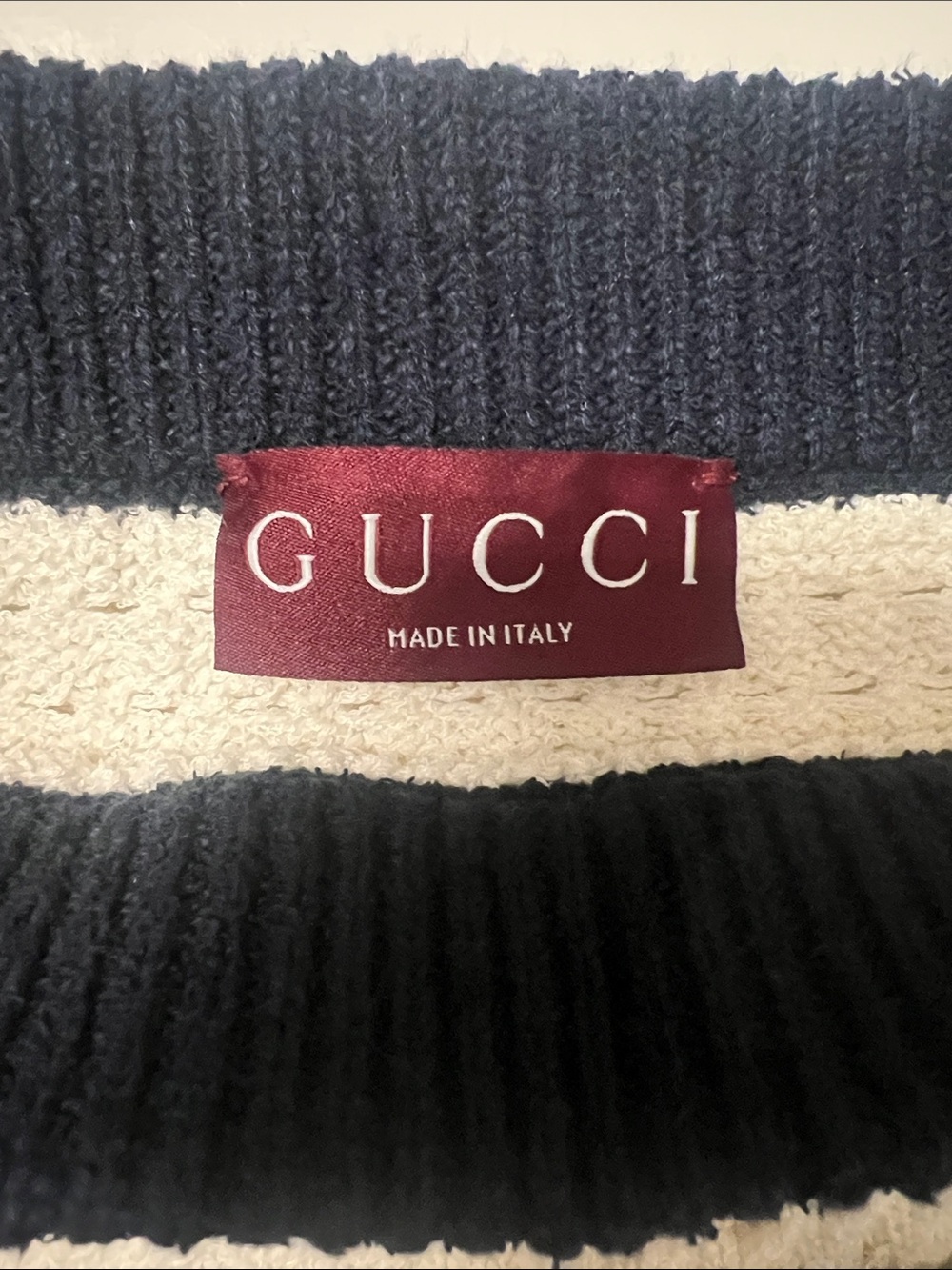 Gucci Cream Mini Skirt with Black Trim and Patch Pockets - Picture 2 of 3